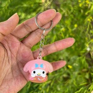 NWOT My Melody Donut Resin Keychain Pendant Charm
